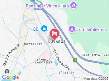 Hotel Árpád Tatabánya a térképen