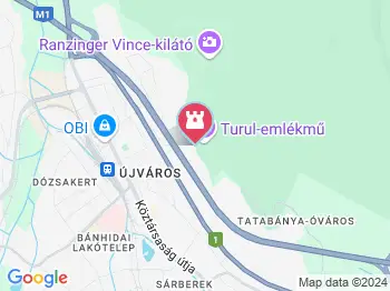 Kő-hegy Tatabánya a térképen