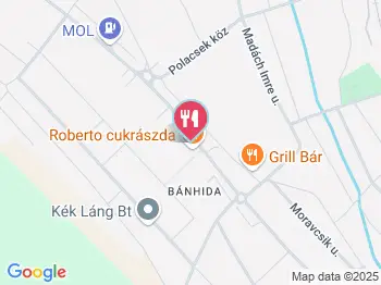 Roberto Cukrászda Tatabánya a térképen