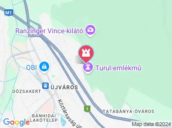 Szelim-barlang Tatabánya a térképen