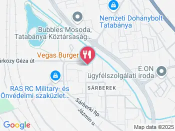 Vegas Burger Tatabánya a térképen