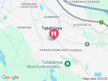 Vendéglő a Három Tölgyfához Tatabánya a térképen