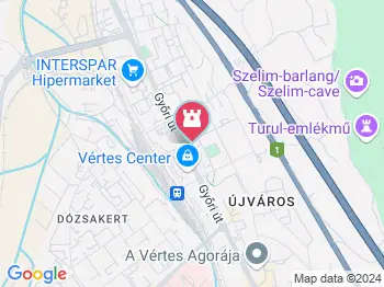 Via ferrata Tatabánya Tatabánya a térképen