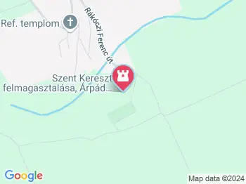 Árpád-kori Szent Kereszt felmagasztalása templom Teleki a térképen