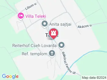 Harangláb Teleki a térképen