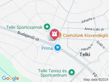 Mandulás kislány Telki a térképen