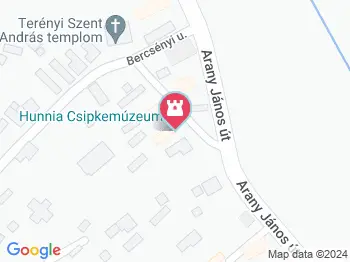 Hunnia Csipkemúzeum Terény a térképen