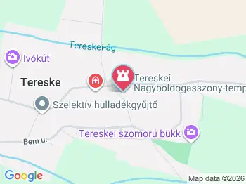 Nagyboldogasszony-templom Tereske a térképen