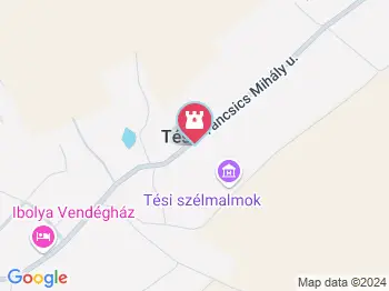 Helt-féle tési szélmalom Tés a térképen