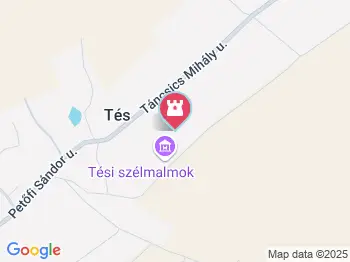 Tési Szélmalmok és Kovácsműhely Tés a térképen