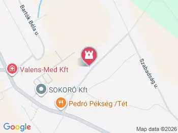 Kisfaludy-emlékmű Tét a térképen