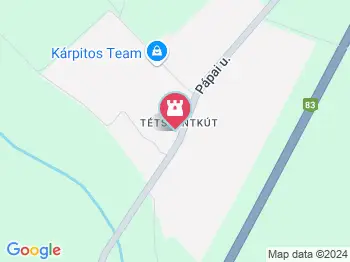 Tétszentkúti Páduai Szent Antal templom Tét a térképen