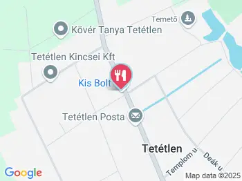 Öreg Vadász Kocsmája Tetétlen a térképen