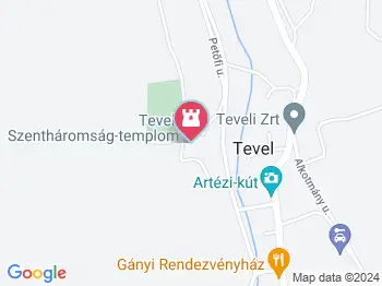 Ulmer Schachtel Tevel a térképen