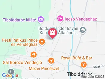 Árpád-házi Szent Erzsébet templom Tibolddaróc a térképen