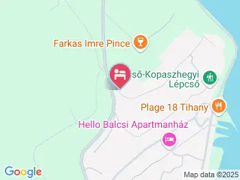 Adler Hotel Tihany a térképen