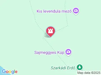 Aranyház gejzírkúp Tihany a térképen