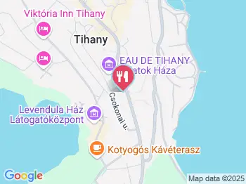 Balázs Kisvendéglő Tihany a térképen