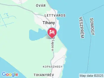 Barackvirág Panzió Tihany a térképen