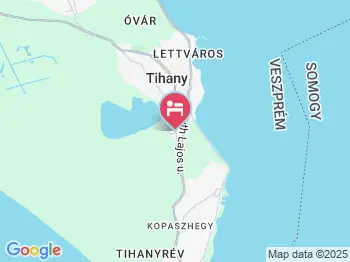 Bors Vendégház Tihany a térképen