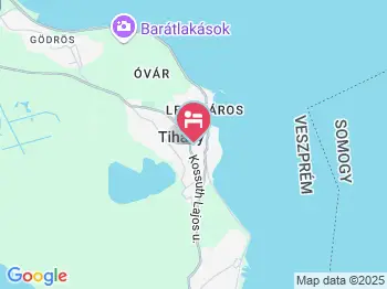 Centrum Vendégház Tihany a térképen