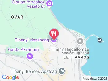 Echo Étterem Tihany a térképen
