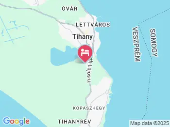 FaDóra Apartmanház Tihany a térképen