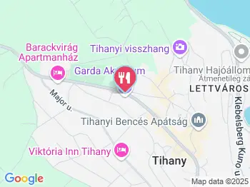 Fishpoint Tihany a térképen