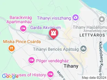 Garda Akvárium Tihany a térképen