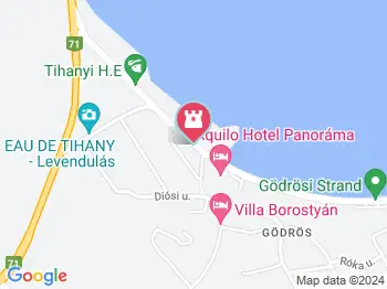 Gödrösi szabadstrand Tihany a térképen