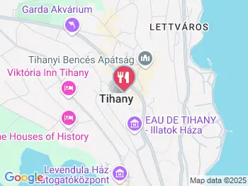 Gulyás Udvar Étterem Tihany a térképen