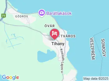 Katerina Vendégház Tihany a térképen