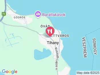 Kecskeköröm Csárda Tihany a térképen