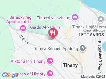 Kemenes Cukrászda Tihany a térképen