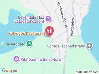 Kotyogós Kávéterasz Tihany a térképen