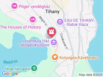 Lavender Tihany a térképen