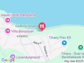 Lepke Étterem, Pizzéria, Büfé Tihany a térképen