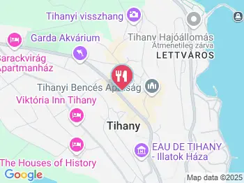 Levendula Étterem Tihany a térképen