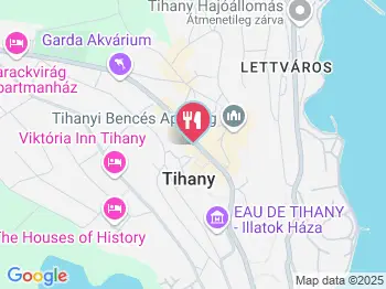 MiraGarden Étterem Tihany a térképen