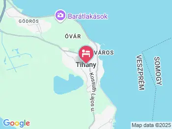 Oleander Vendégház Tihany a térképen