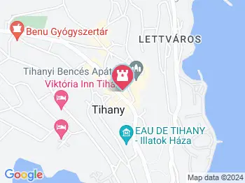 Paprikaház Tihany a térképen
