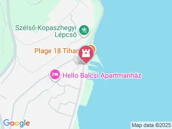 PartKert Tihany a térképen