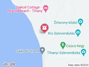 Sajkodi Strand Tihany a térképen