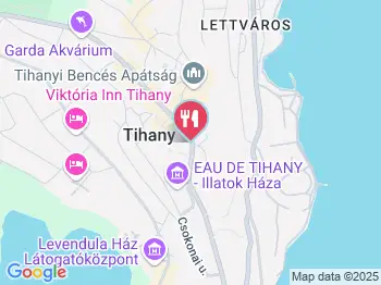 Tihany Csárda Parasztudvar Tihany a térképen