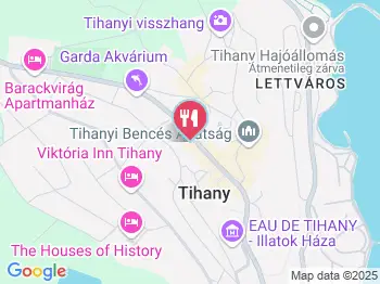 Tündérsziget - Nagyi Sütödéje Tihany a térképen