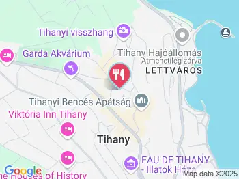 Tűzkert Vendéglő Tihany a térképen