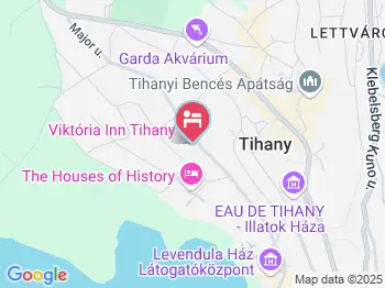Viktória Panzió Tihany a térképen