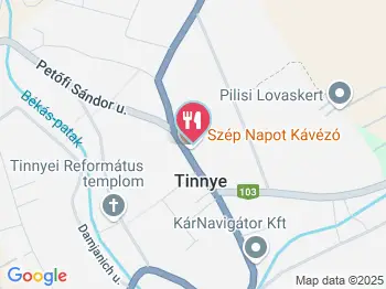 Szép Napot Kávézó Tinnye a térképen