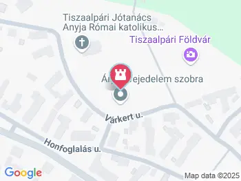 Árpád fejedelem szobra Tiszaalpár a térképen