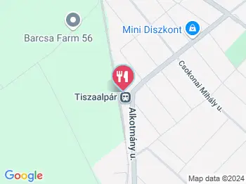 Kisbakter Italbolt Tiszaalpár a térképen